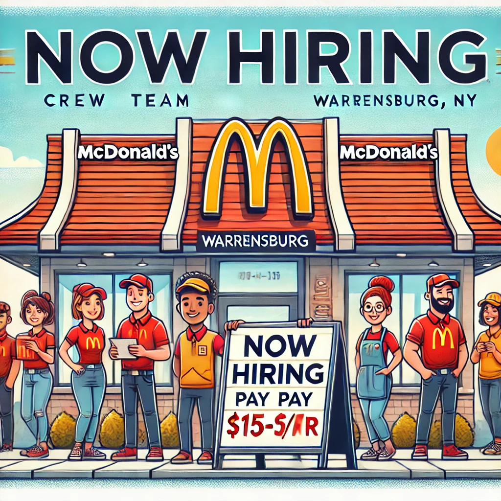 Join McDonald’s Crew in Warrensburg, NY