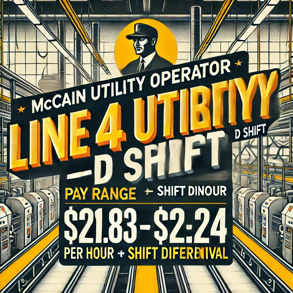 Line 4 Utility Operator – D Shift(USA)